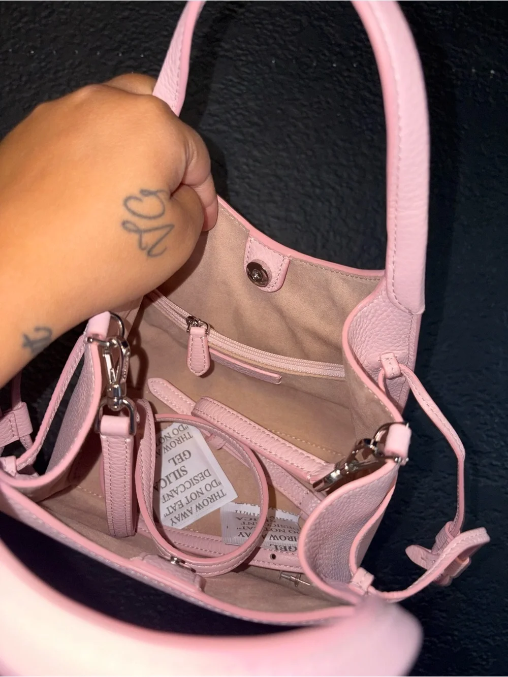 kate spade Pink Pebbled Leather Mini Top-Handle Crossbody